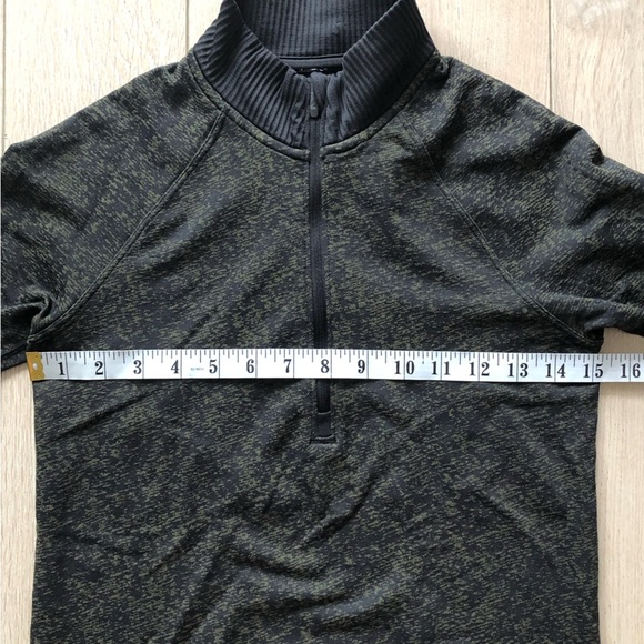Lululemon Rest Less 1/2 Zip Long Sleeve Top in Black Armory - Picture 3 of 10